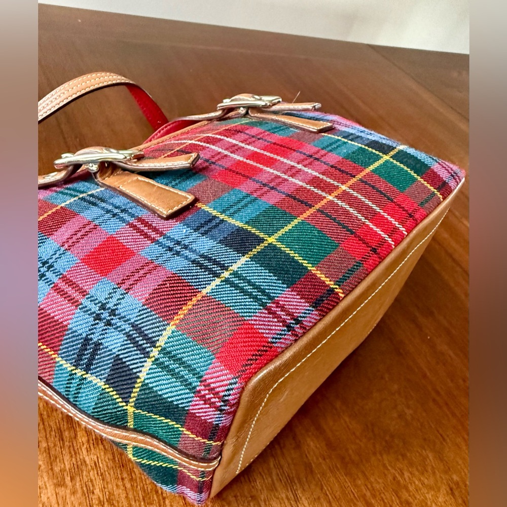 Vintage Coach Wool Tartan Plaid Mini Tote Bag  Y2K 2003 - Picture 10 of 15